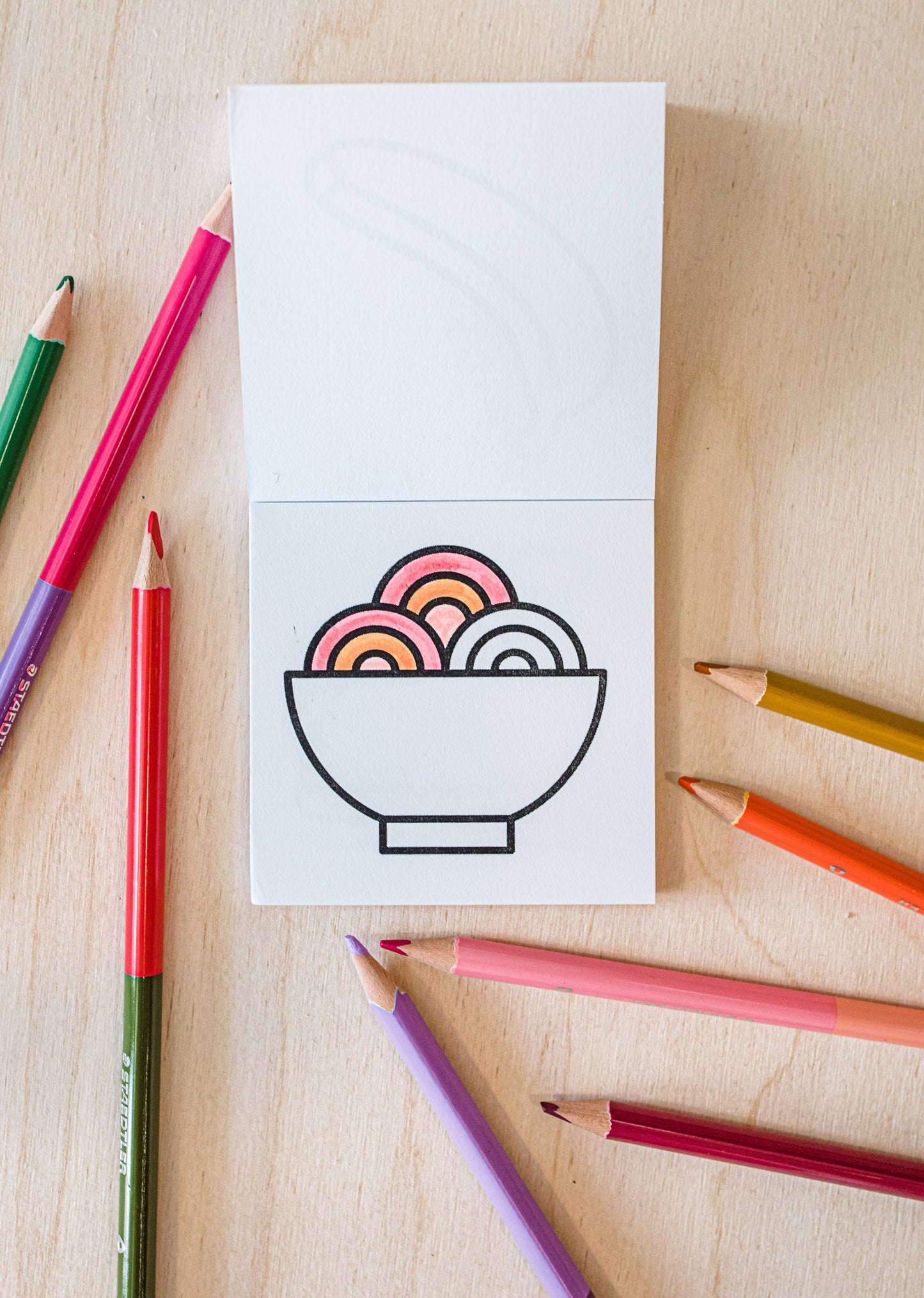 Tiny Eats Treats Easy Tear Glue Bind Coloring Book