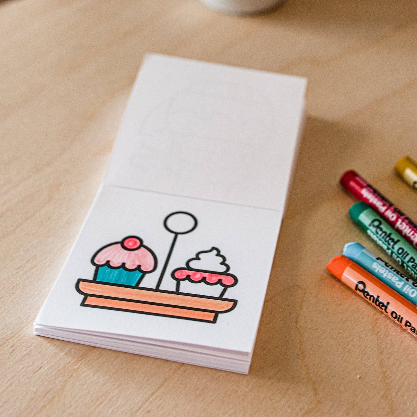 Tiny Eats Treats Easy Tear Glue Bind Coloring Book