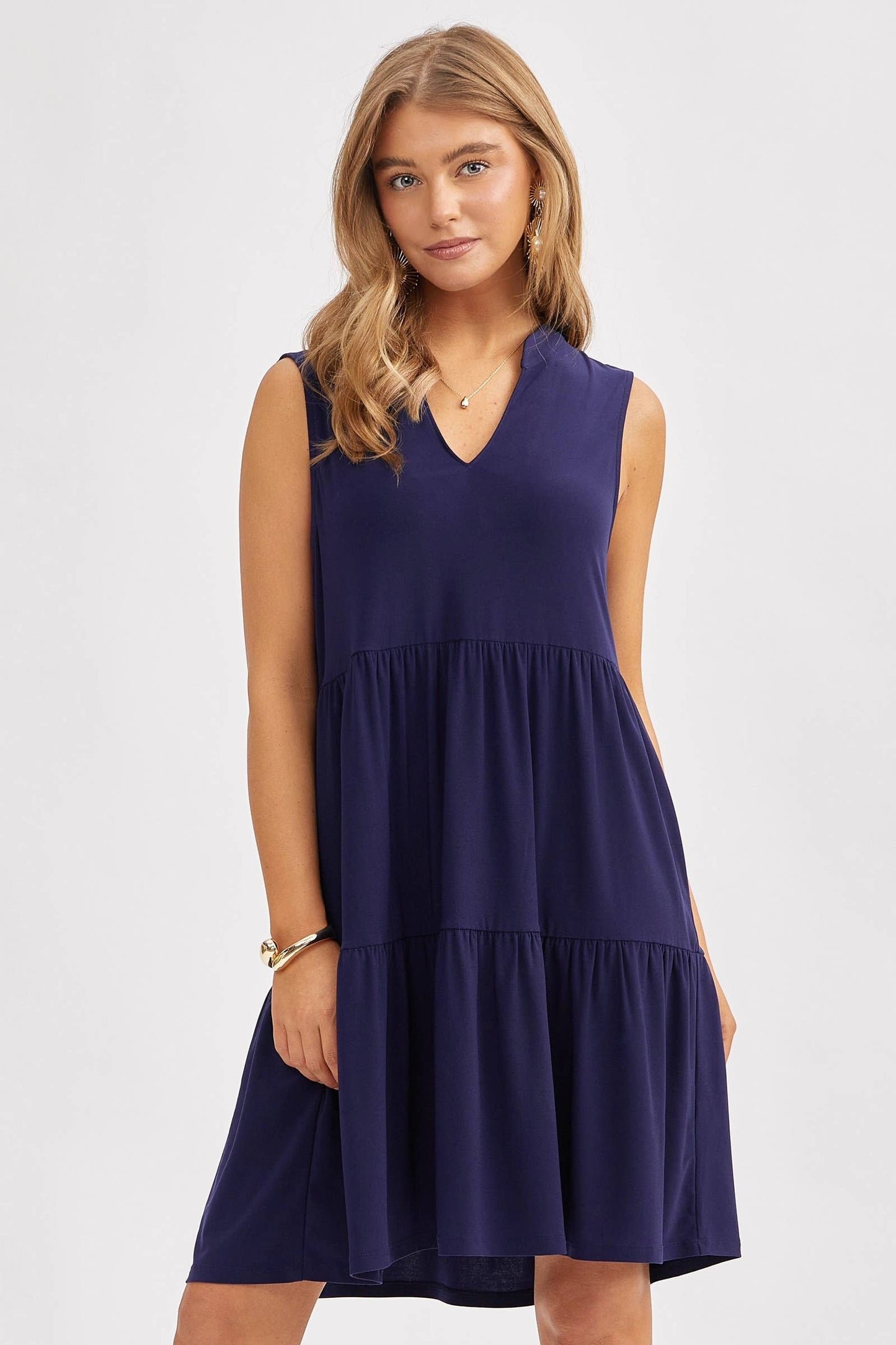 Lilac 3 Tier A-line Flowy Dress - Small
