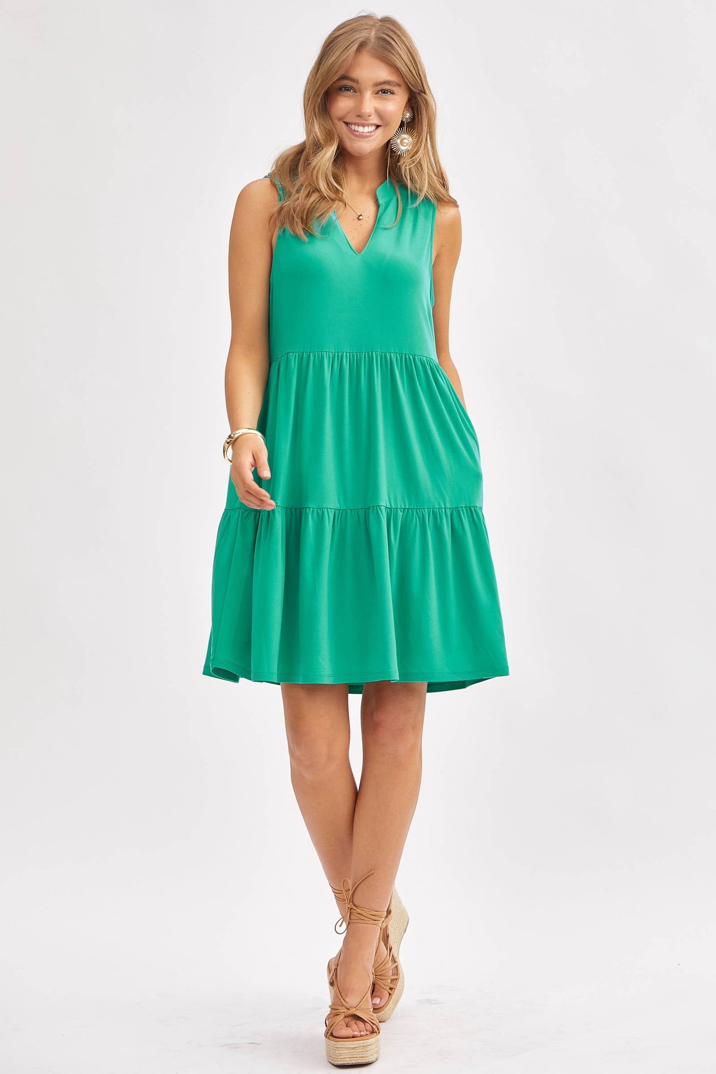 Lilac 3 Tier A-line Flowy Dress - Small
