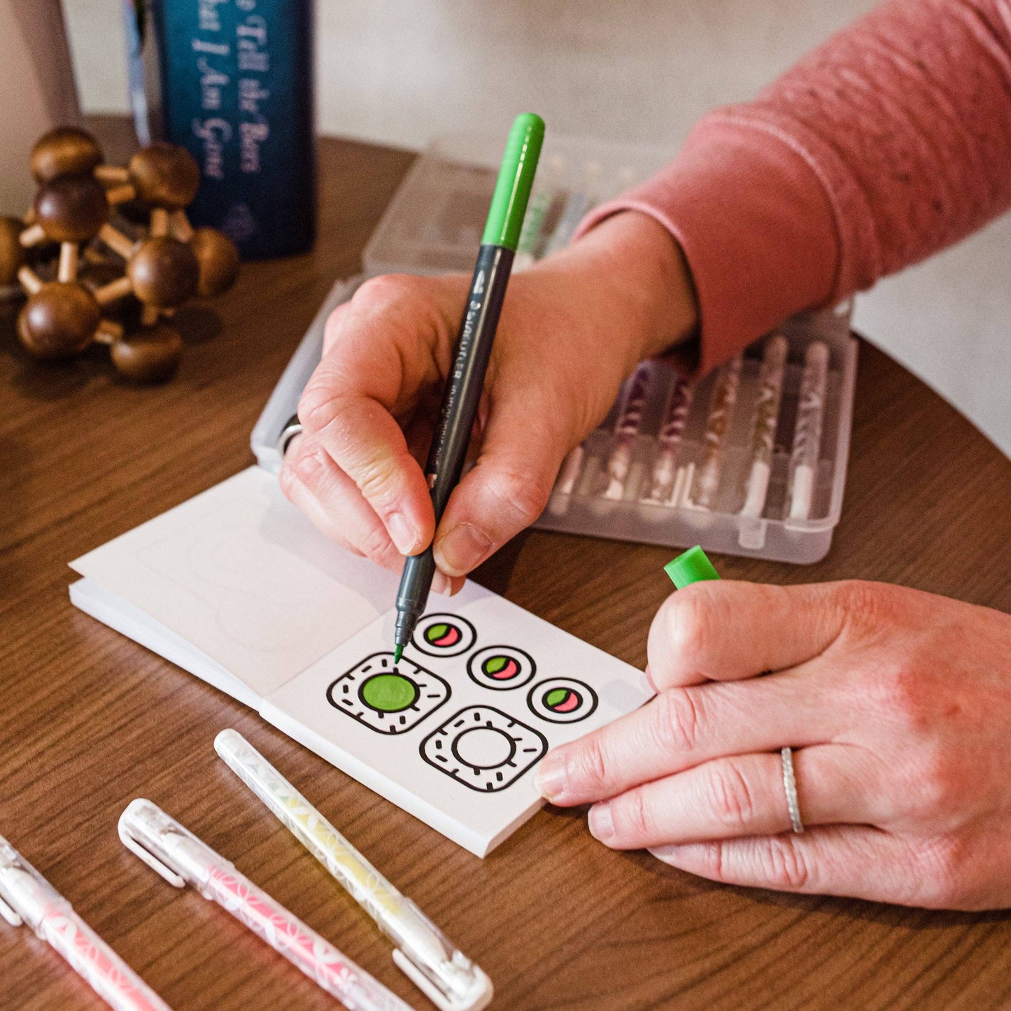 Tiny Eats Treats Easy Tear Glue Bind Coloring Book