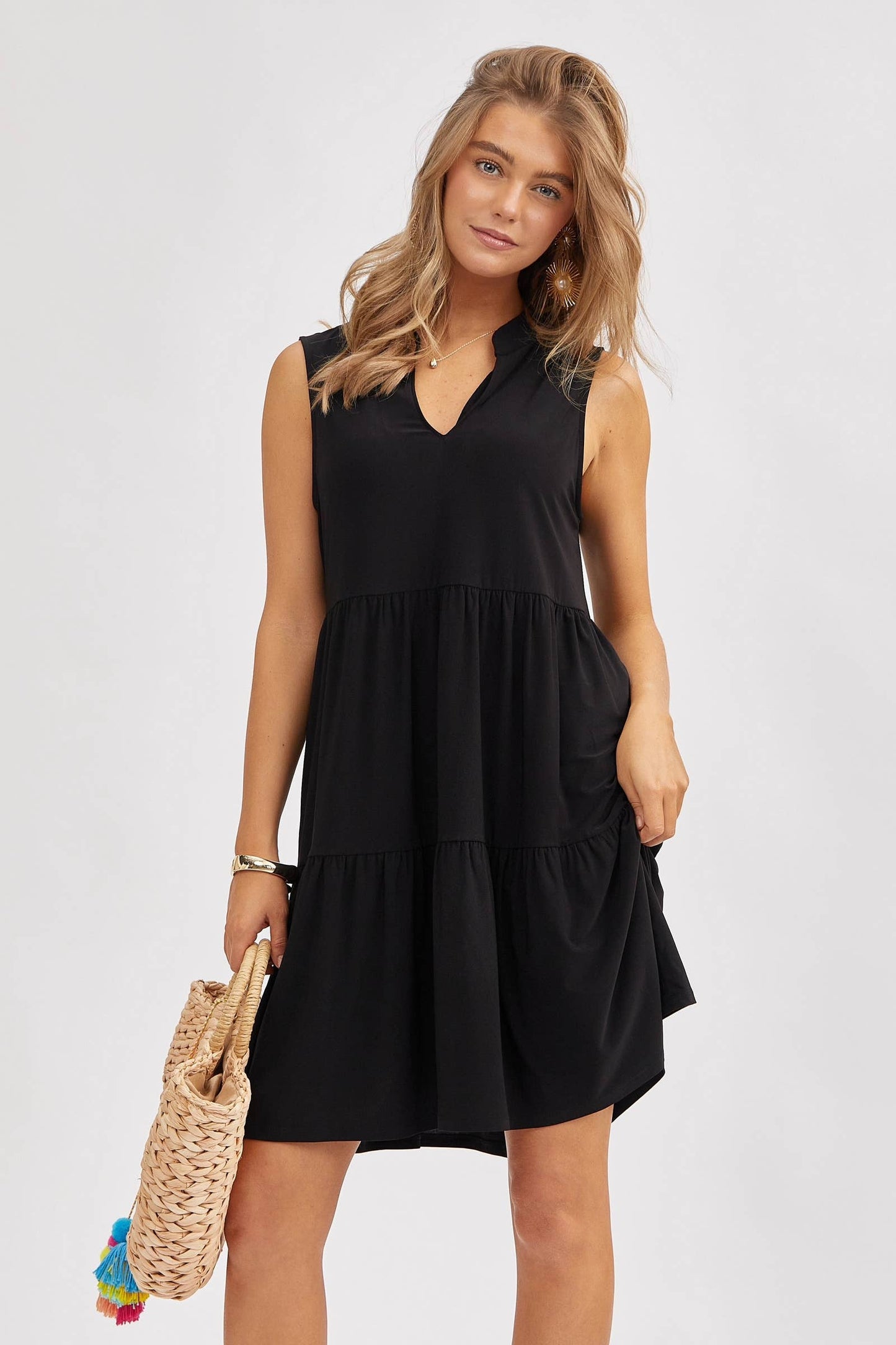 Lilac 3 Tier A-line Flowy Dress - Small