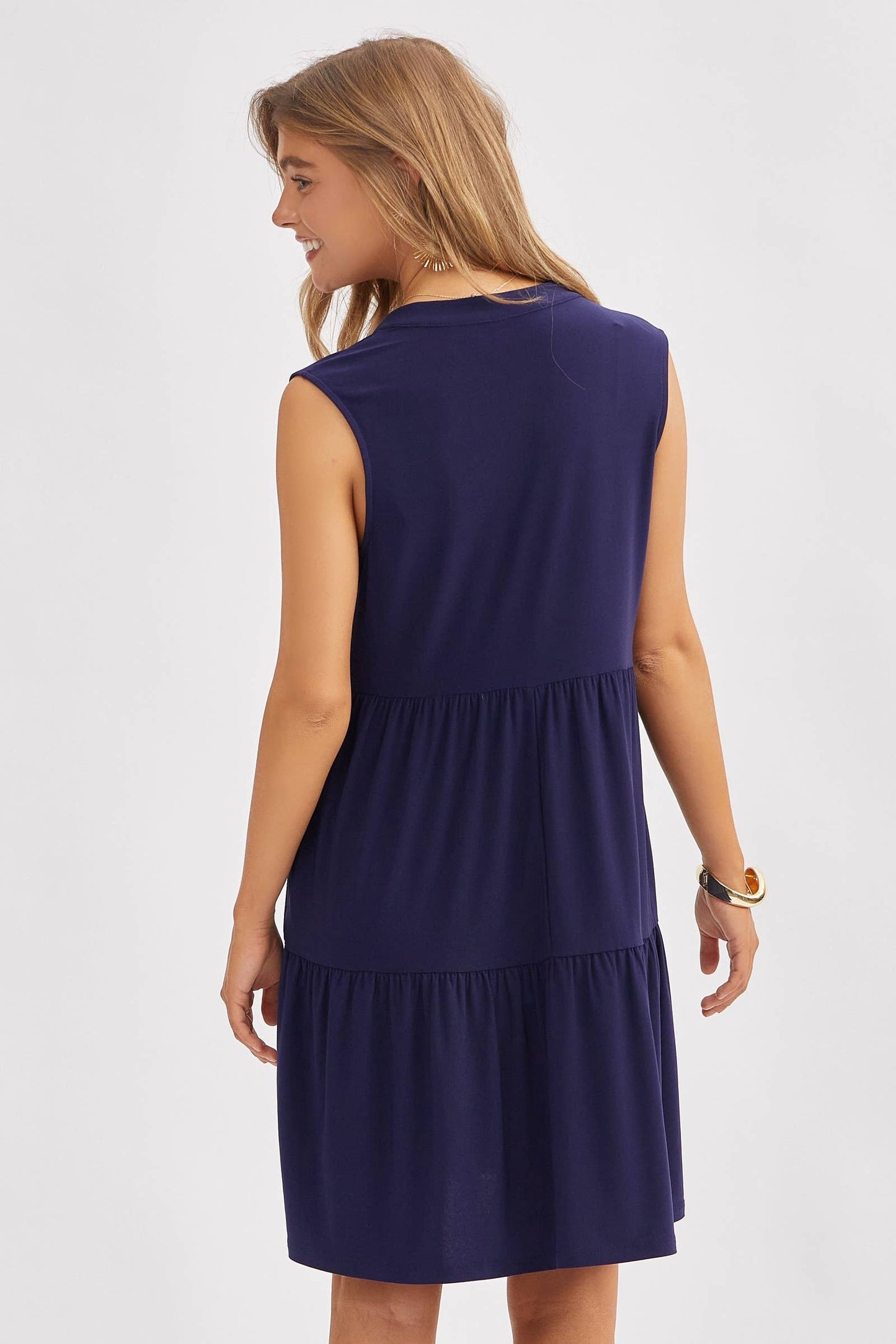 Lilac 3 Tier A-line Flowy Dress - Small