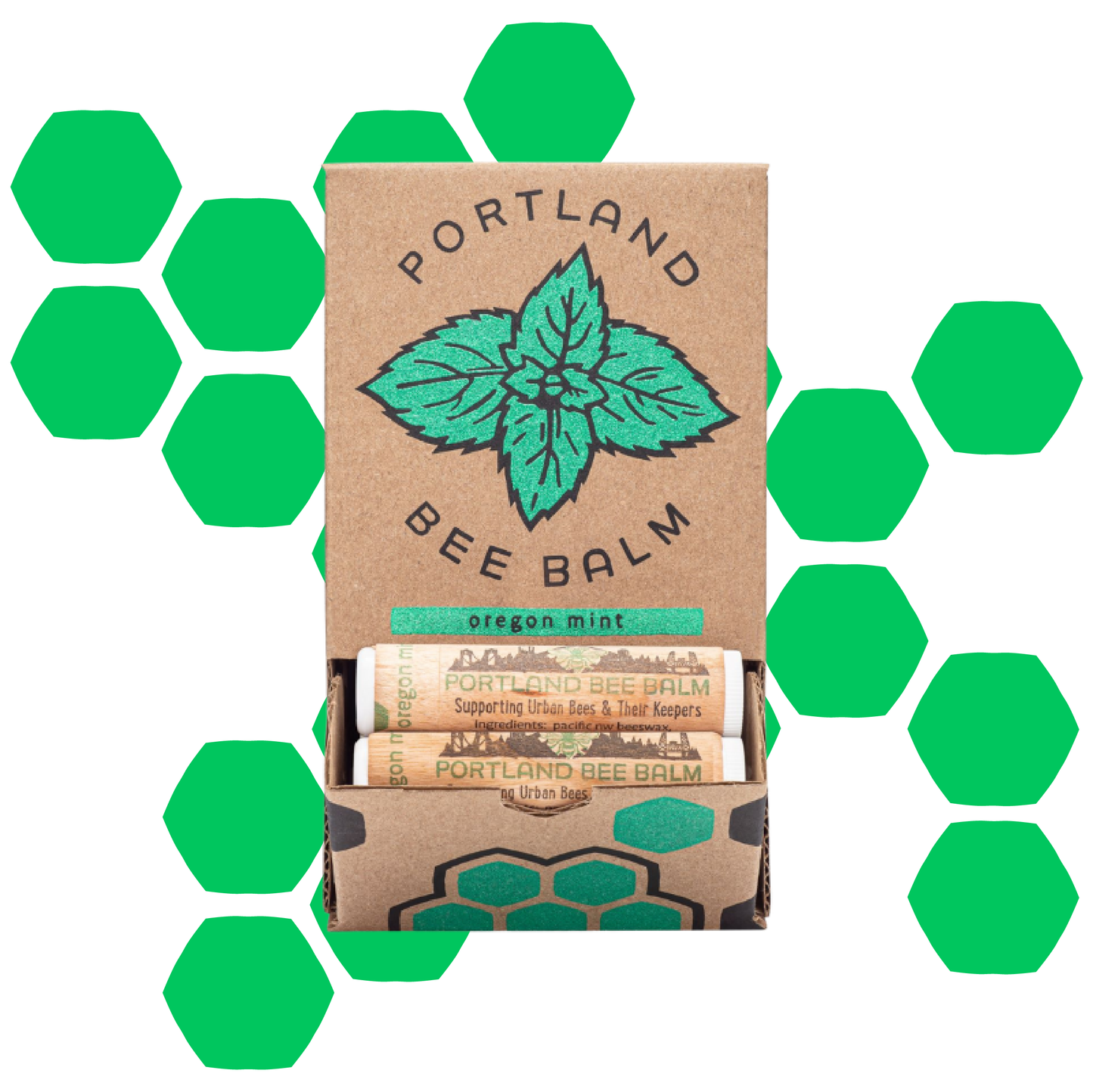 Portland Bee Balm- Oregon Mint Beeswax Lip Balm