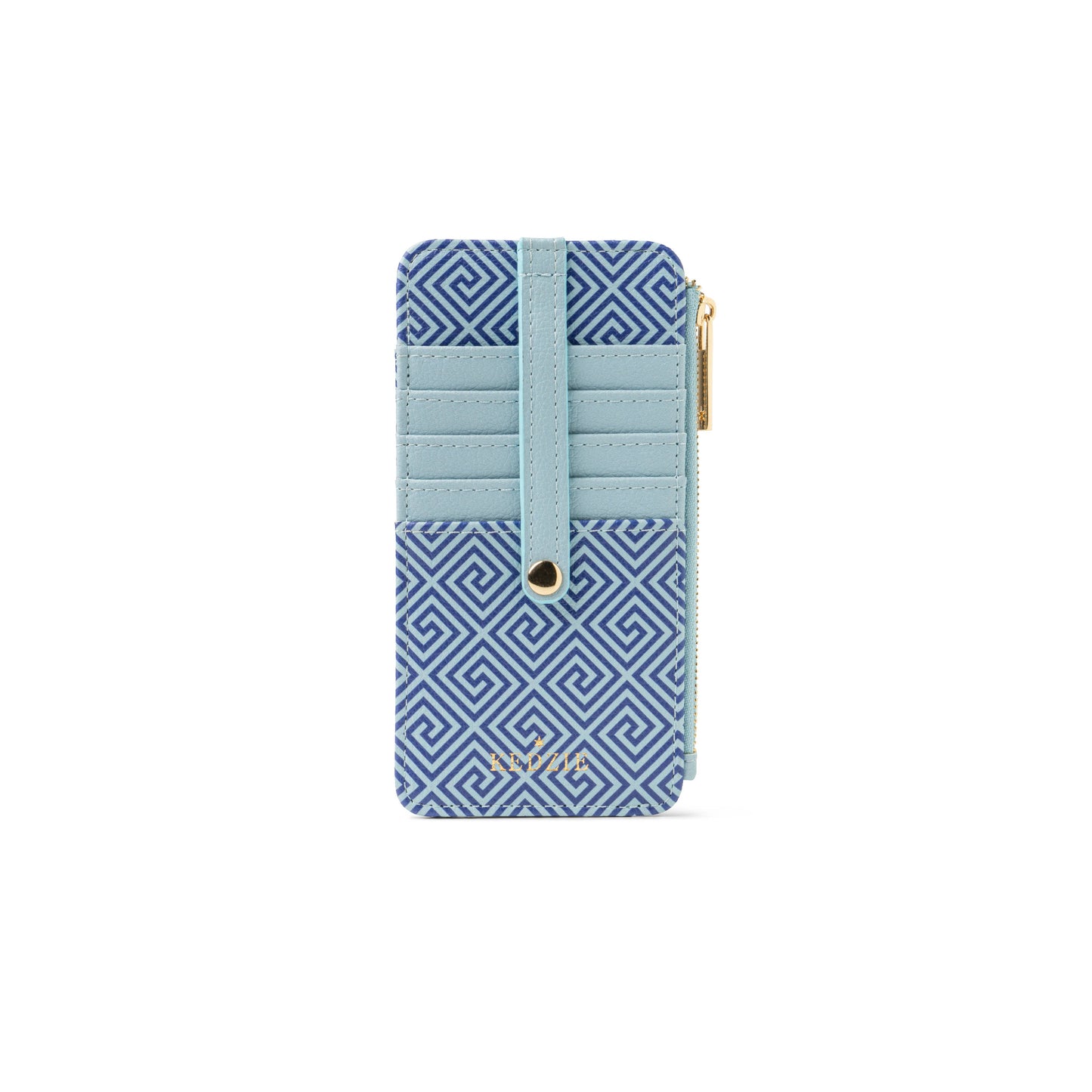 Kedzie Blue Zippered Wallet