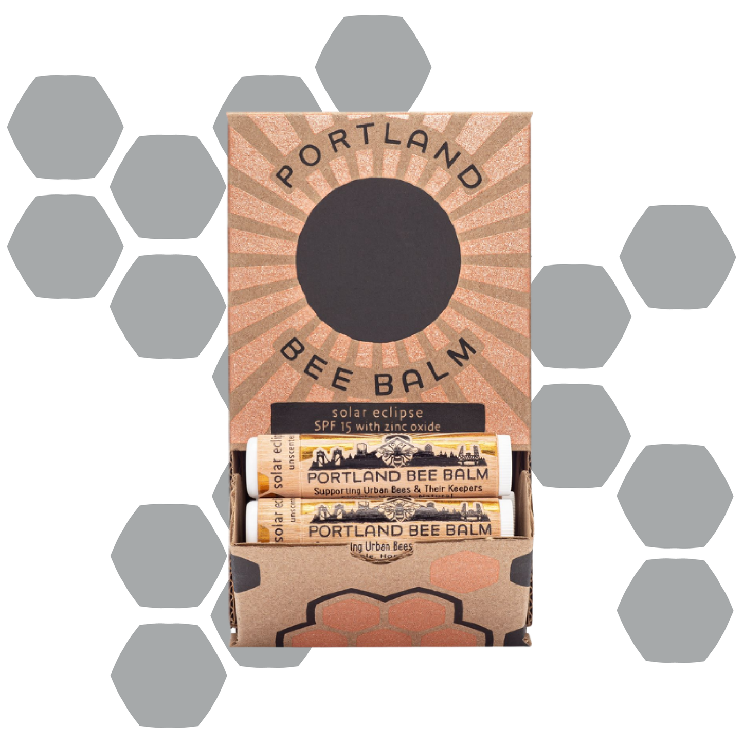 Portland Bee Balm- Solar Eclipse SPF 15 Lip Balms