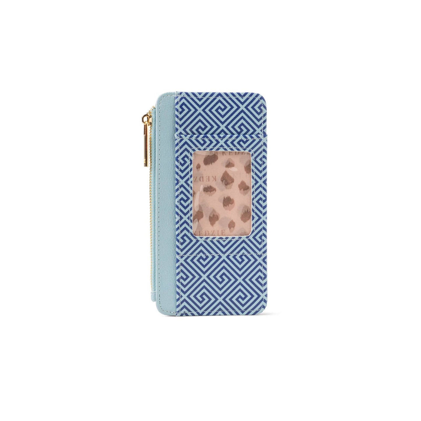 Kedzie Blue Zippered Wallet