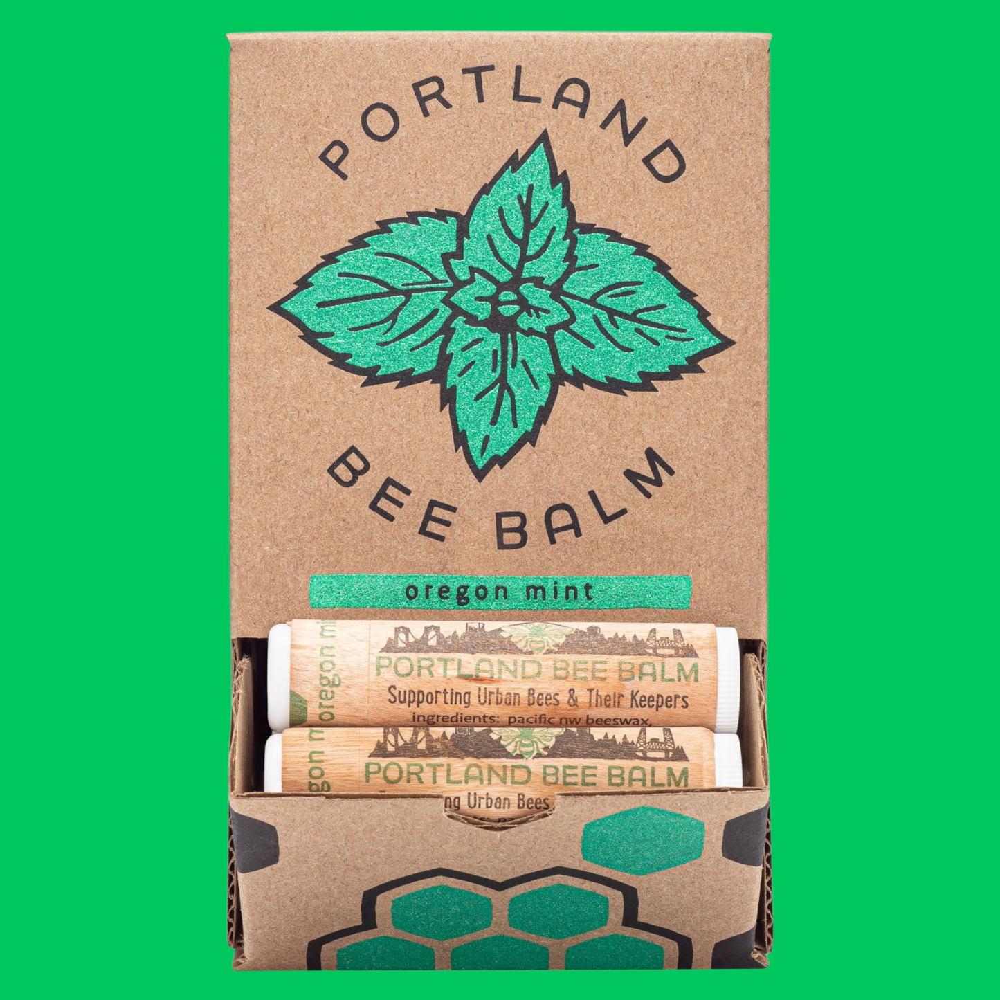 Portland Bee Balm- Oregon Mint Beeswax Lip Balm