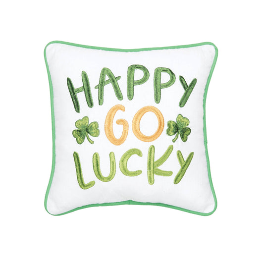 St. Patrick's Day Happy Go Lucky Throw Pillow